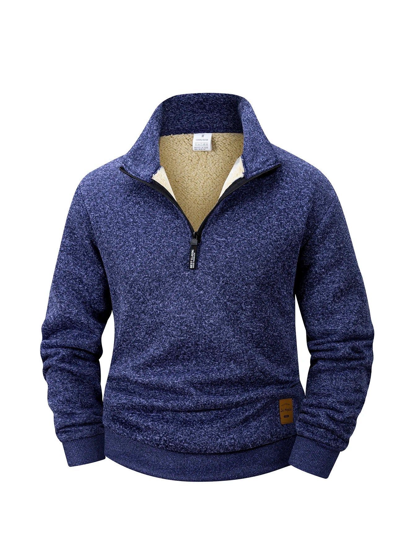 Casual Winter Quarter Zip Fleece Sweater