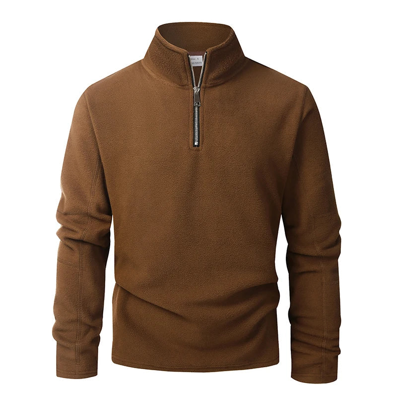 HALF-ZIP KNIT SWEATER